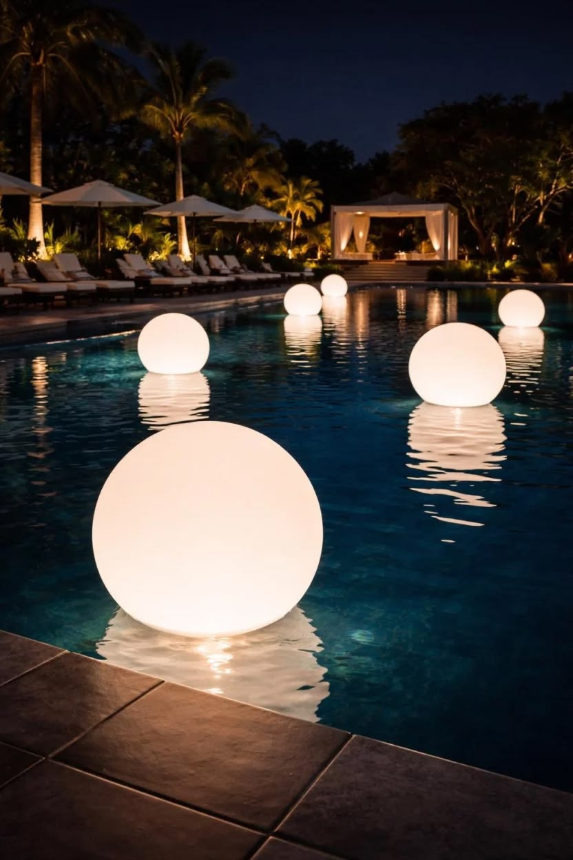 ZYOZ Inflatable LED Ball – Light Up Pool Ball, Glowing Beach Ball, Inflatable LED Ball 1 pc