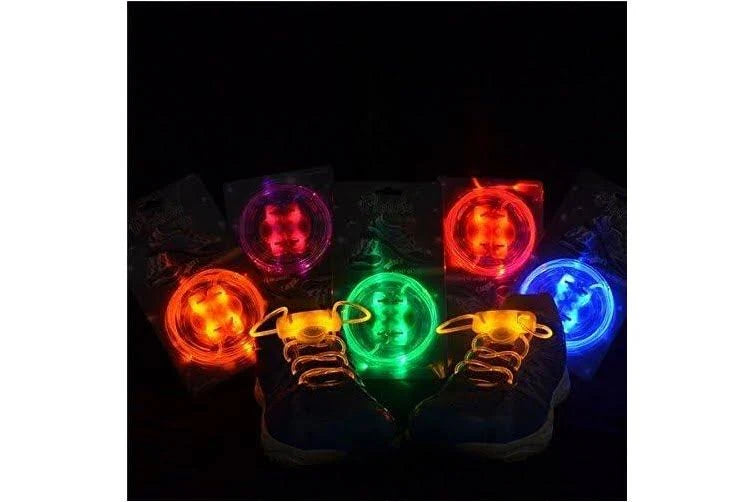 Zyoz LED Light-Up Shoelaces | Clear Glowing Shoe Laces for Night Running & Parties