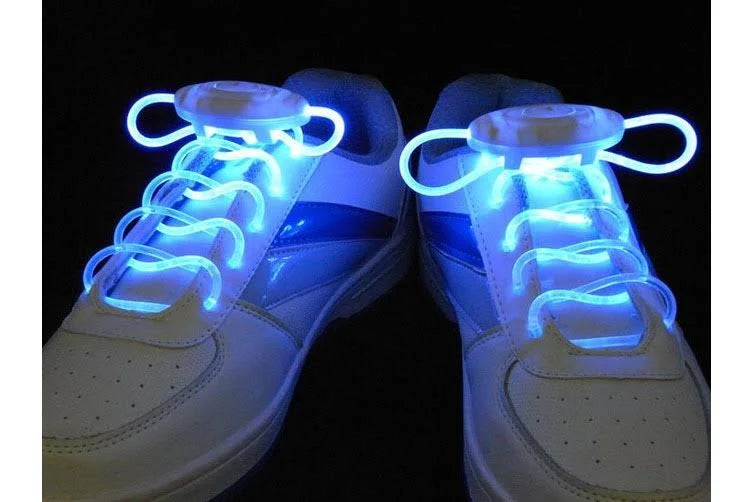 Zyoz LED Light-Up Shoelaces | Clear Glowing Shoe Laces for Night Running & Parties
