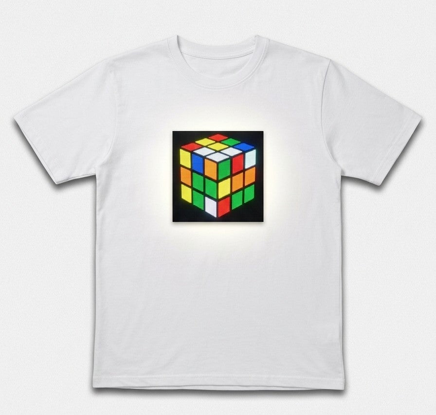 Zyoz Sound-Activated LED T-Shirt Patch | Removable Music-Reactive Light-Up Glow Panel for Raves & Festivals