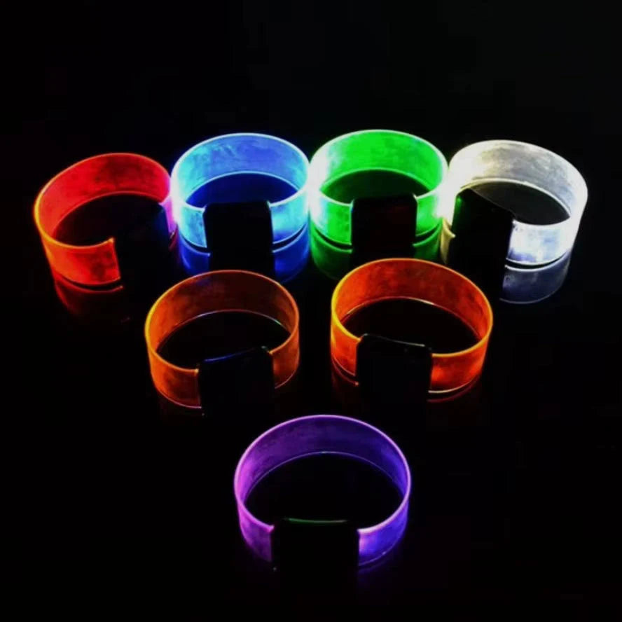 ZYOZ Sound Activated LED Bracelet | Music Sensor Color Changing Transparent Glowing Wristband (1pc)(random colour)