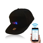 Animated Bluetooth Led Sign Hat Hip hop Street Dance Party Parade Sunscreen Hiking Night Running Fishing Cap Gift
