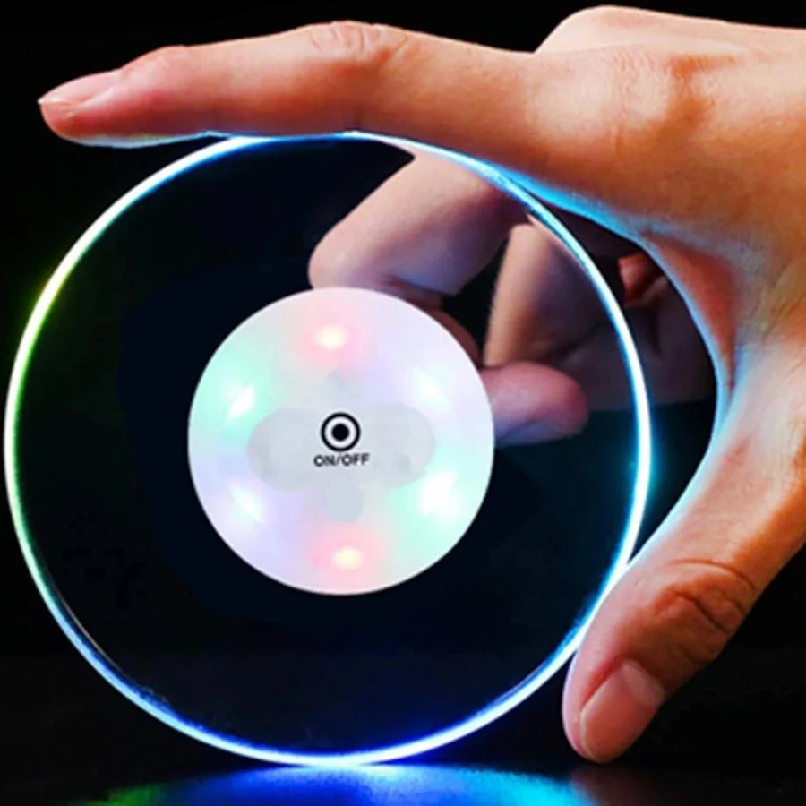 LED Light Glowing Coasters For Bottle Holder,Cup Holder 1PC