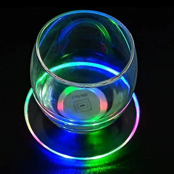 LED Light Glowing Coasters For Bottle Holder,Cup Holder 1PC