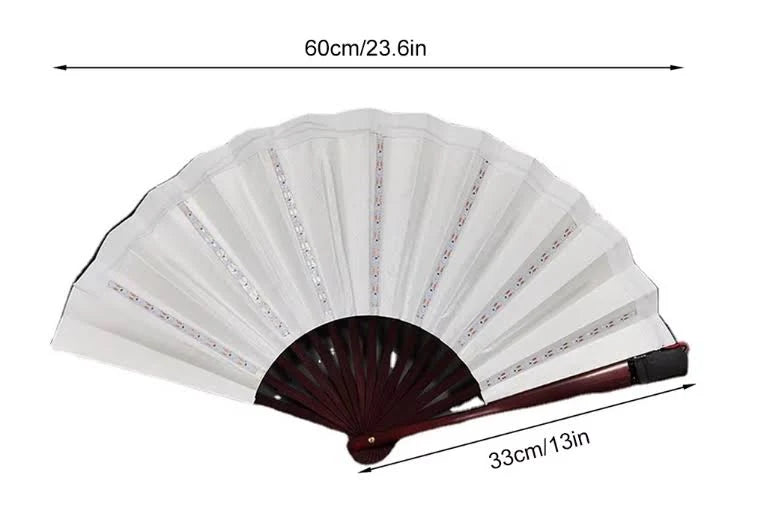 LED Folding Fan Supplies Fittings Night Show for Party Christmas Pink| Stage Lighting