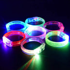 ZYOZ LED Flat Light Up Bracelets | Flashing Glow Party Wristbands Rave Bracelets 2pc