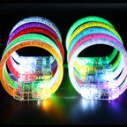 ZYOZ LED Flat Light Up Bracelets | Flashing Glow Party Wristbands Rave Bracelets 2pc