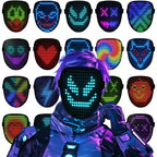 Led Mask Light up Mask with Gesture Sensing, Cool Glowing Toys Masks Great Gift for Halloween Christmas Costume Party