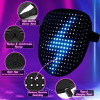 Led Mask Light up Mask with Gesture Sensing, Cool Glowing Toys Masks Great Gift for Halloween Christmas Costume Party