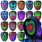Led Mask Light up Mask with Gesture Sensing, Cool Glowing Toys Masks Great Gift for Halloween Christmas Costume Party