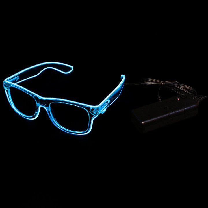 ZYOZ LED EL Wire Party Glasses with Clear Lens – Light Up Your Rave Look!