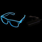 ZYOZ LED EL Wire Party Glasses with Clear Lens – Light Up Your Rave Look!