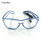 ZYOZ LED EL Wire Party Glasses with Clear Lens – Light Up Your Rave Look!
