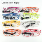 ZYOZ LED EL Wire Party Glasses with Clear Lens – Light Up Your Rave Look!