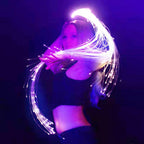 Led Fiber Optic Whips Bright Light Color for Rave Concerts Blue | 1 Fiber Optic Whips