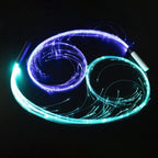 Led Fiber Optic Whips Bright Light Color for Rave Concerts Blue | 1 Fiber Optic Whips