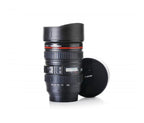 Camera Lens Mug with Lid | Stainless Steel Inner Coffee Cup | DSLR Lens Design Travel Mug | Unique Gift for Photographer, Men & Women | 350ml