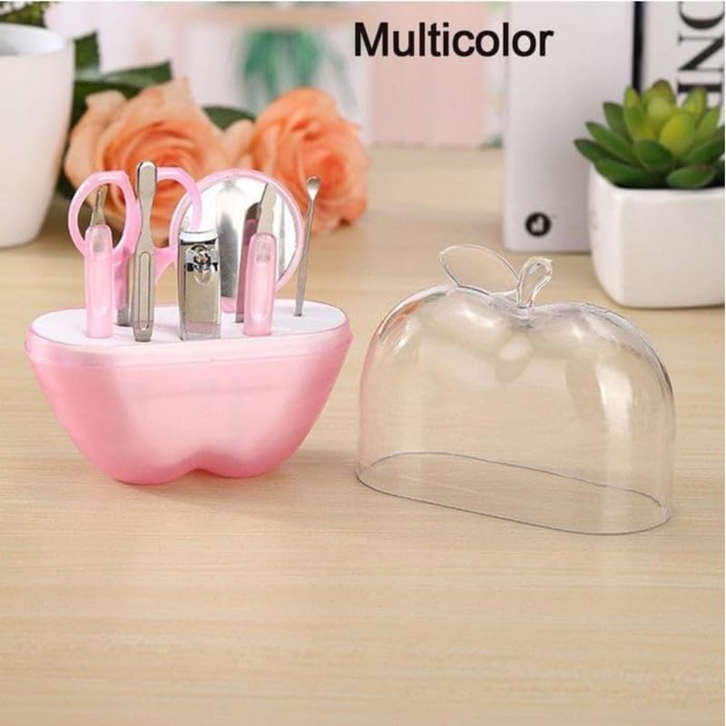 8 in 1 Apple Shape Manicure Set – Portable Nail Care Kit for Travel Secondary image