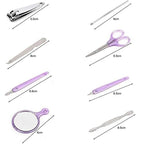 8 in 1 Apple Shape Manicure Set – Portable Nail Care Kit for Travel