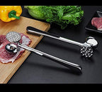 Meat Hammer Heavy Chicken Chop Beef Pork Lamb Tenderizer Kitchen Stainless Steel Cooking Tools Dishwasher Safe Marinated Heavy Duty Food Hammer, Double-Sided Meat Hammer
