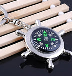 Navigator Compass Direction Metal Keychain | Portable Travel Compass for Hiking, Trekking, Camping, Outdoor Adventure | Durable Metal Car & Bike Key Ring for Everyday Use