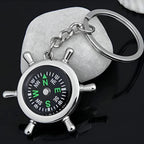Navigator Compass Direction Metal Keychain | Portable Travel Compass for Hiking, Trekking, Camping, Outdoor Adventure | Durable Metal Car & Bike Key Ring for Everyday Use