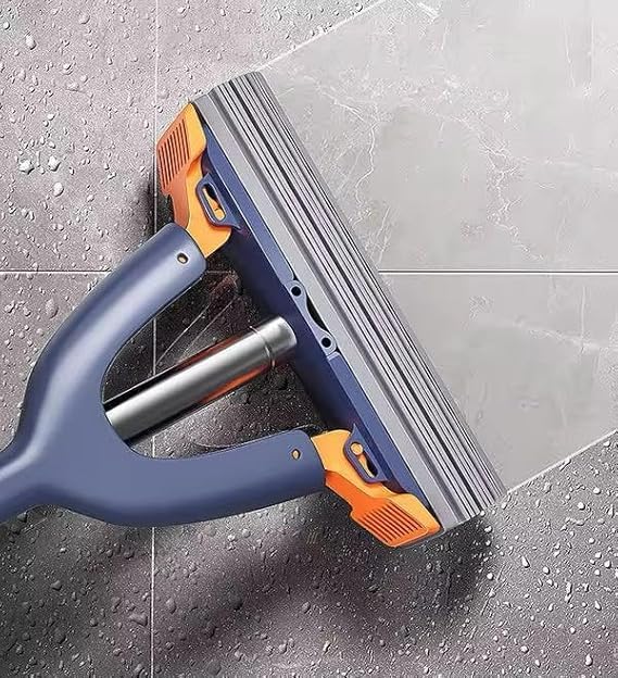 Mini Sponge Mop Roller with Super Absorbent Mop Refills Self Squeeze for Tile Marble Wall Glass Table Mirror Cleaning