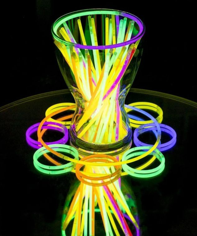 Zyoz™ Bulk Neon Glow Sticks Pack – Ultra-Bright Light-Up Bracelets, Necklaces, for Raves, & DJ Events (pack of 100)