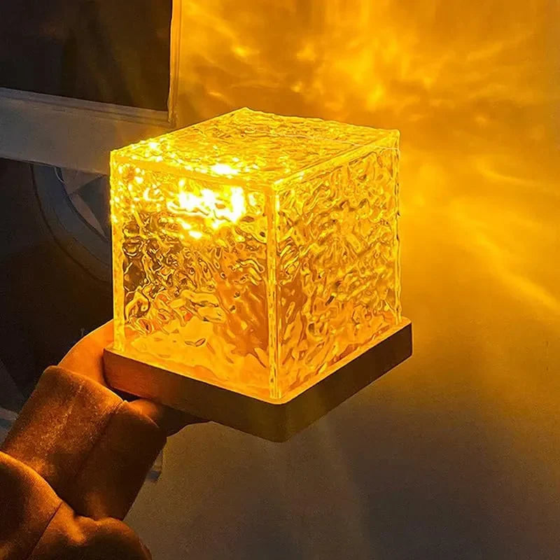 ZYOZ Romantic Ocean Wave Night Light Projector Lamp – 3D Water Wave LED Projection Lamp with Remote Control for Bedroom, Romantic Decor, Valentine Day Gift, Love Gift for Her, Couple Gift Main image