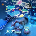 ZYOZ Toy Imagine Night Projector Lamp – 360° Rotating LED Starry Light with Moon, Ocean Wave & Astronaut Effects – USB Powered for Bedroom Décor – Multicolor Gift for All Ages
