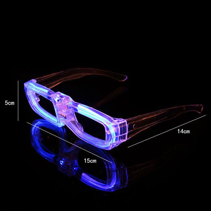 Zyoz LED Oval Shape Light-Up Glasses | Neon Party Glow Eyewear for Festivals & Raves