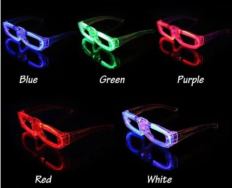 Zyoz LED Oval Shape Light-Up Glasses | Neon Party Glow Eyewear for Festivals & Raves