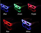 Zyoz LED Oval Shape Light-Up Glasses | Neon Party Glow Eyewear for Festivals & Raves