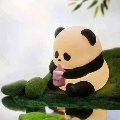 ZYOZ Panda Night Lamp – 7-Colour Touch LED Night Light for Kids & Bedroom, USB Table Lamp for Home Decor, Romantic Decor, Valentine Day Gift, Love Gift for Her, Couple Gift Secondary image