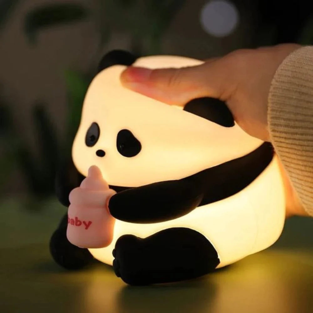 ZYOZ Panda Night Lamp – 7-Colour Touch LED Night Light for Kids & Bedroom, USB Table Lamp for Home Decor, Romantic Decor, Valentine Day Gift, Love Gift for Her, Couple Gift Main image