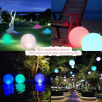 Inflatable Waterproof LED Ball – Light Up Pool Ball, Glowing Beach Ball, Inflatable LED Ball Party Toy (1 pc