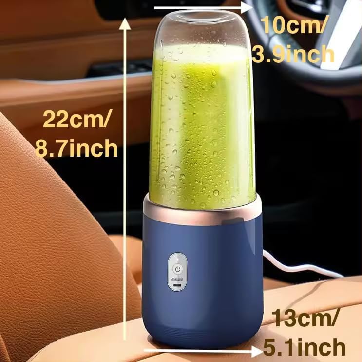 ZYOZ  Portable Blender Electric Juicers Fruit Mixers USB Rechargeable Smoothie Mini Personal Juicer 6 Blades 3Gears With 1500 Mah Rechargeable Battery-Smoothie Blender