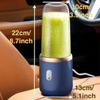 ZYOZ  Portable Blender Electric Juicers Fruit Mixers USB Rechargeable Smoothie Mini Personal Juicer 6 Blades 3Gears With 1500 Mah Rechargeable Battery-Smoothie Blender