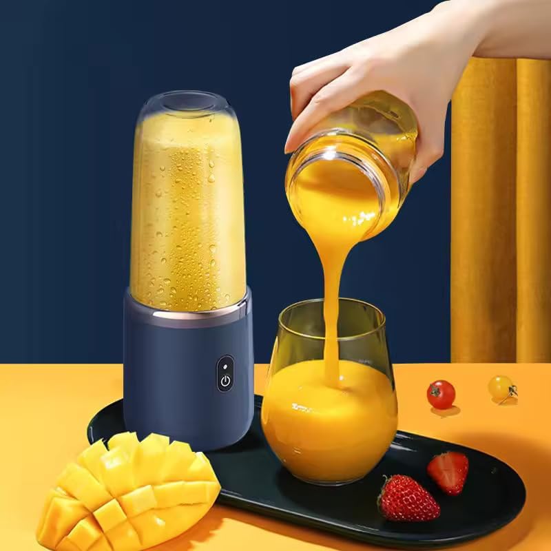 ZYOZ  Portable Blender Electric Juicers Fruit Mixers USB Rechargeable Smoothie Mini Personal Juicer 6 Blades 3Gears With 1500 Mah Rechargeable Battery-Smoothie Blender