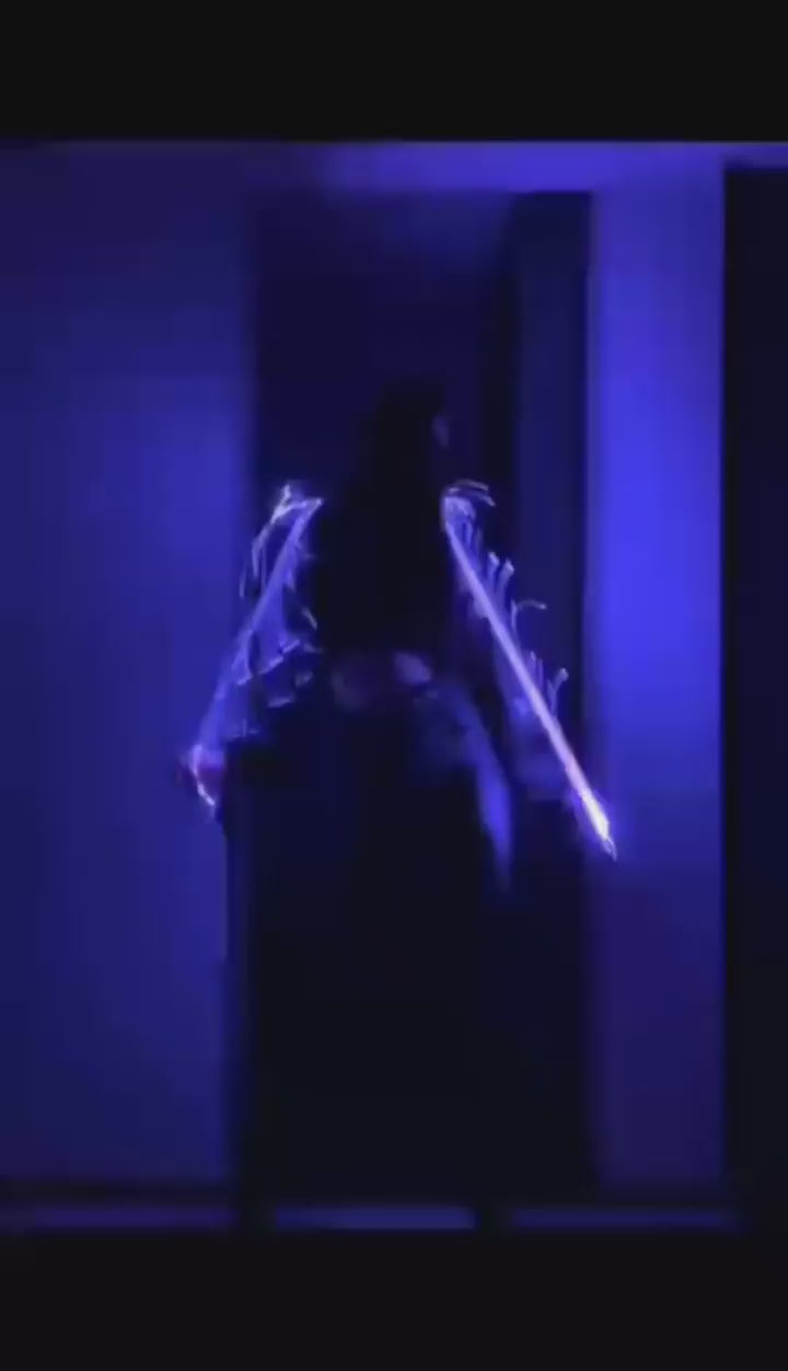 Led Fiber Optic Whips Bright Light Color for Rave Concerts Blue | 1 Fiber Optic Whips