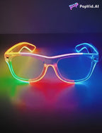 ZYOZ Multicolored Led Party Goggles Night Events Wireless Partywear Glasses Light Up Glasses for Rave, Festival & Night Events