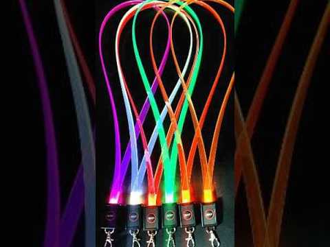 ZYOZ LED Carnival Cruise Lanyard Light Up Flashing Neon Necklace with ID Badge Key Card Holder Heavy Duty VIP Bright Cool Neck Lanyards for Women Men Kids Disney Disneyland Cruise Gifts(random colour)