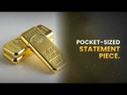 Gold Bar Lighter – 10 oz Bullion-Style Gold-Tone Pocket Lighter