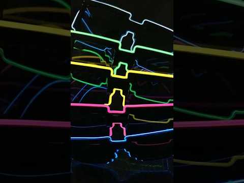Zyoz™ LED Thug Life Wireless Glasses – Pixel Wave Neon Glow Sunglasses