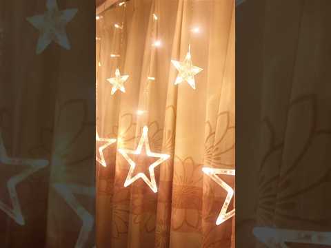Zyoz Star Curtain LED String Fairy Lights | Cozy Warm White Window & Bedroom Decor