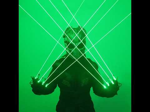 Green Laser Gloves for Rave & Dance Shows Multi-Beam Green Laser Gloves | Zyoz