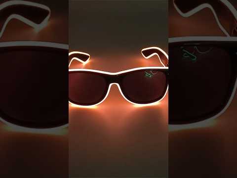 ZYOZ LED Glasses with Clear Lens & Light Up Wire | Party, DJ & Festival Eyewear