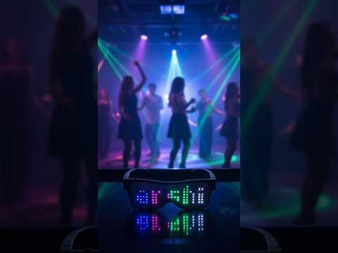 ZYOZ LED Pixel Glasses Bluetooth Programmable LED Party Glasses Customizable 1 pc