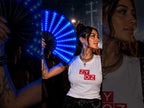 ZYOZ LED Light-Up Hand Fan | Glowing Folding Fan for Festivals & Raves