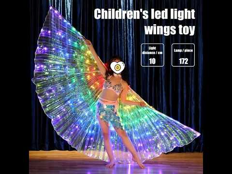 ZYOZ LED Angel Wings – Glowing Butterfly Wings for Dance, Stage Shows & Parties